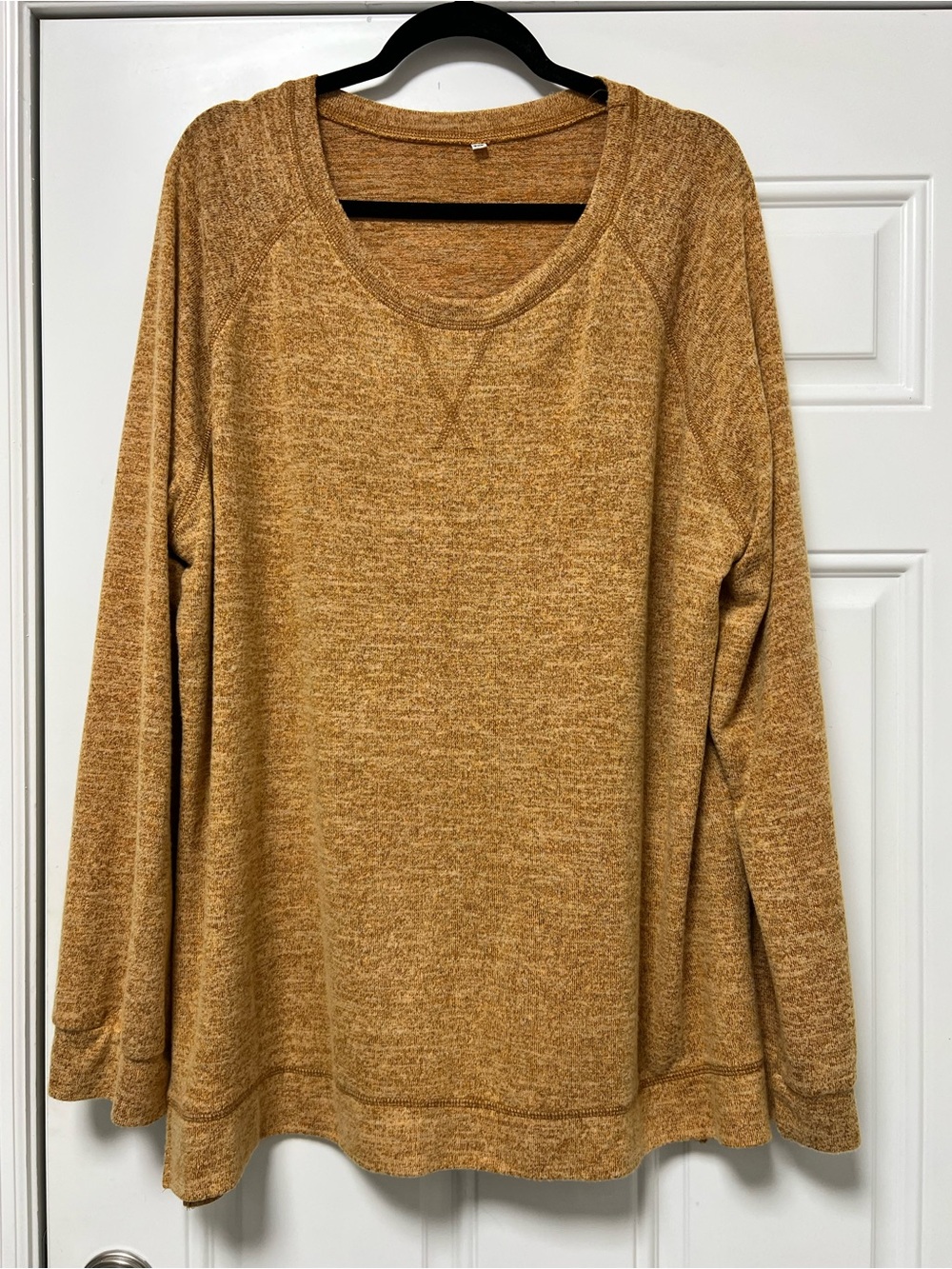 Women’s Long Sleeve Sweater Mustard Size 3X